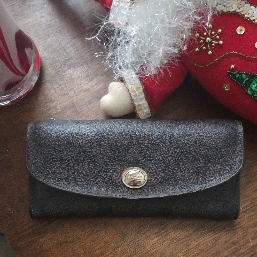 Coach Black Leather Wallet